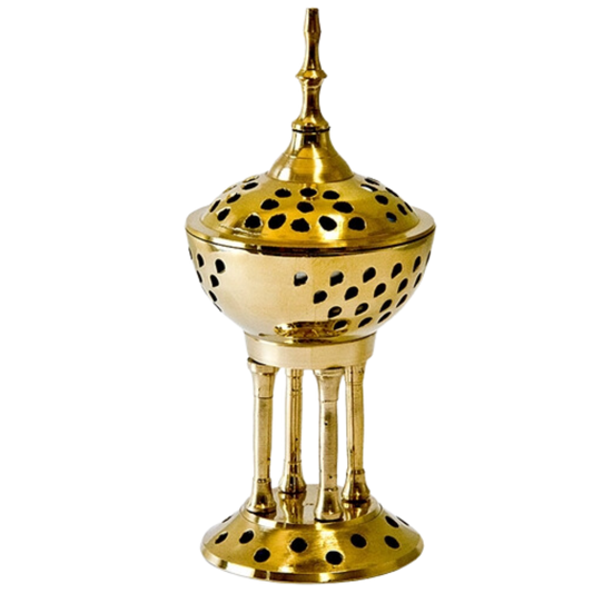 Brass Pedestal Resin Burner